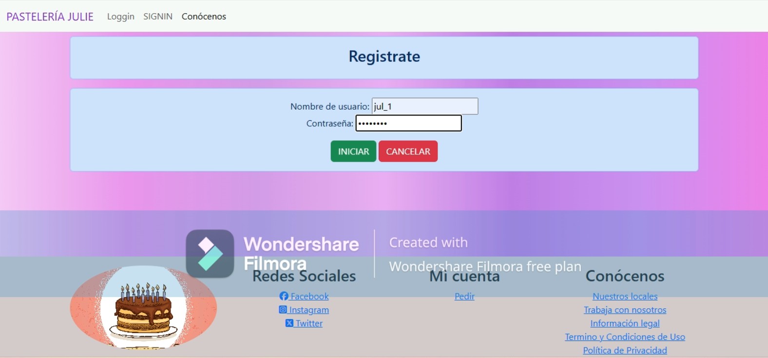 Proyecto pastelería 2
